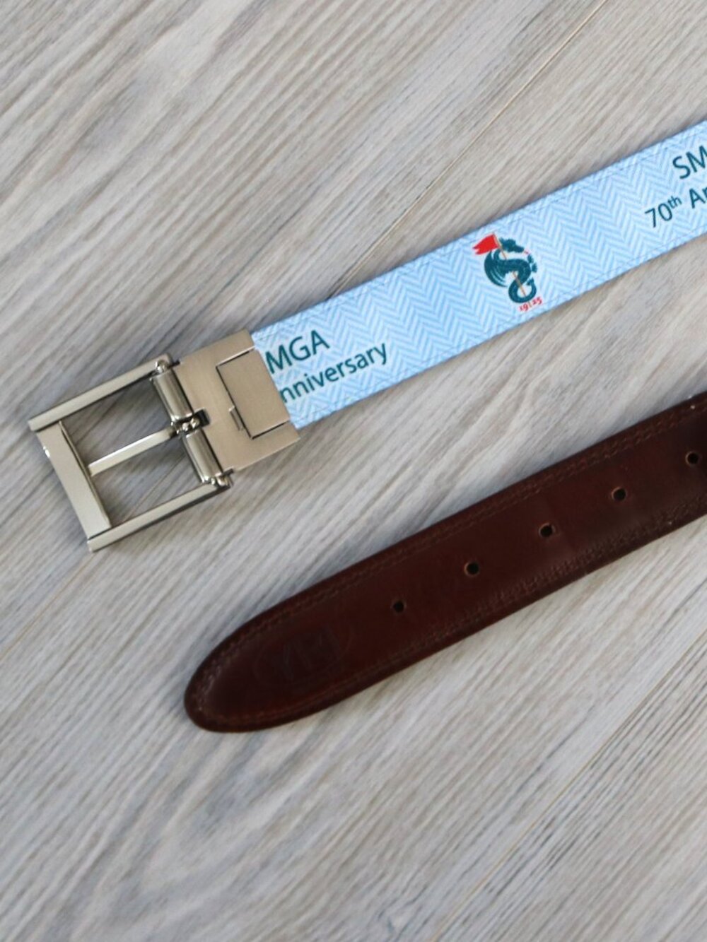 Monterey Peninsula Country Club YRI Golf Belt Men's 36 SMGA 70th Logo Made USA